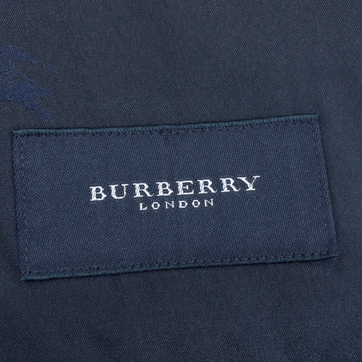 *BURBERRY LONDON Burberry London gold button moheya.b leather jacket AB5(L corresponding ) dark blue tailored jacket navy blue blur . thing made in Japan 