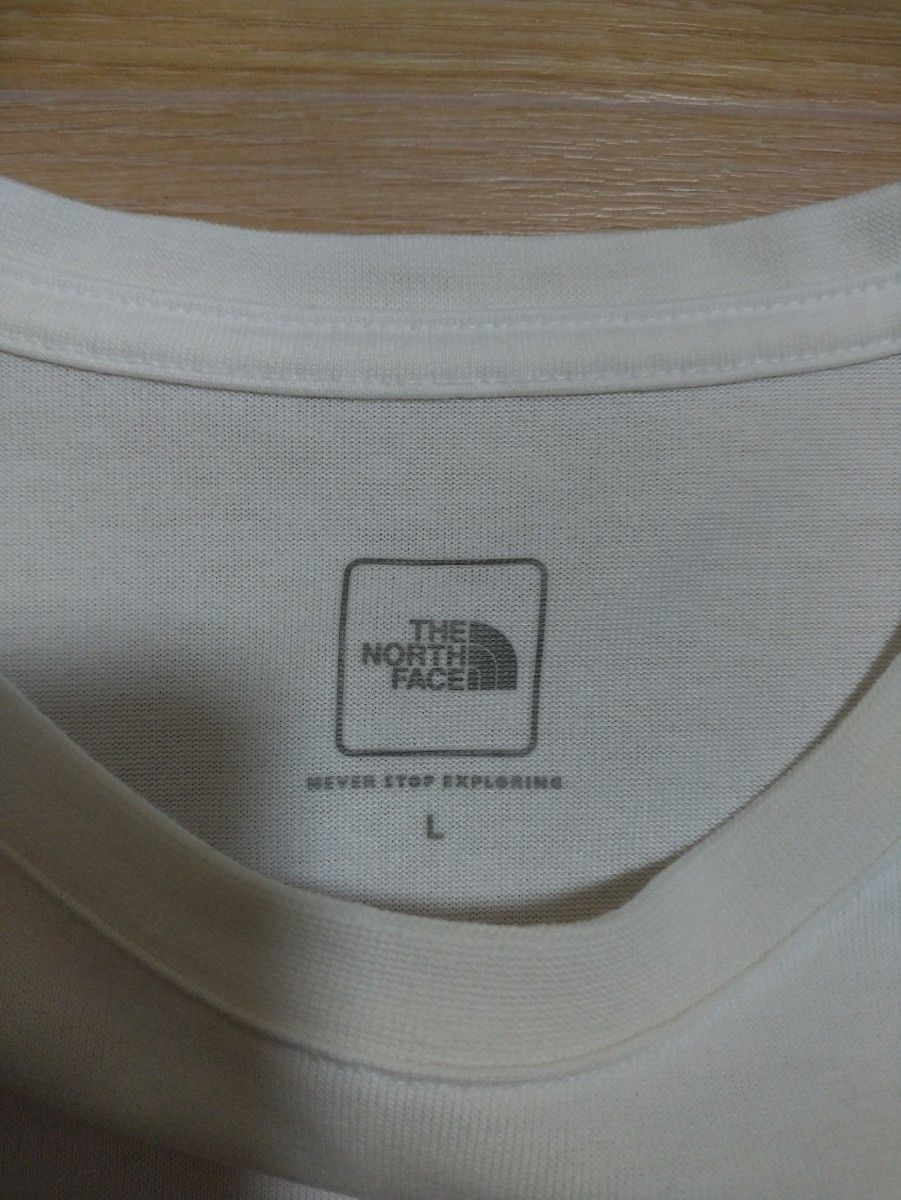ノースフェイスTシャツ背面スクエアBoxロゴ半袖Tシャツ【レディースLサイズ】