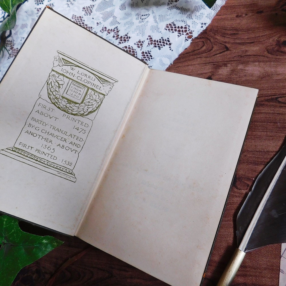 *゜+ 1900年　薔薇物語 　背表紙が素敵な英国のアンティークブック　ヴィンテージ本　洋書　古書　アンティーク　イギリス　オリーブ_画像6