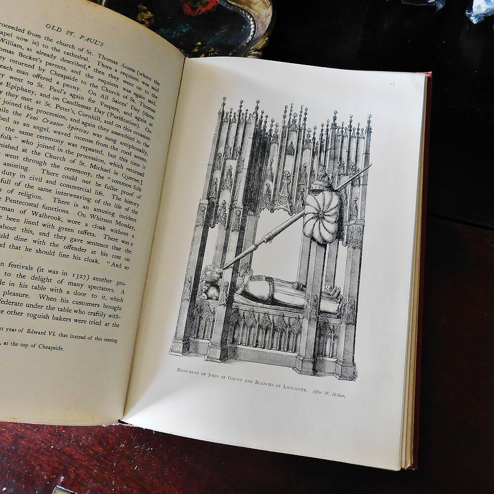 +..。*゜+ 1902年　オールドセントポール大聖堂　英国の教会　アンティークブック　ヴィンテージ本　洋書　古書　イギリス　　アンティーク_画像8