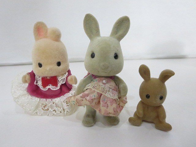 エポック社 シルバニアファミリー [Sylvanian Families] 人形 ドール 家具セット 眼鏡 暖炉 テレビ うさぎ クマ ブラウン リス/中古品 V7.3の画像5