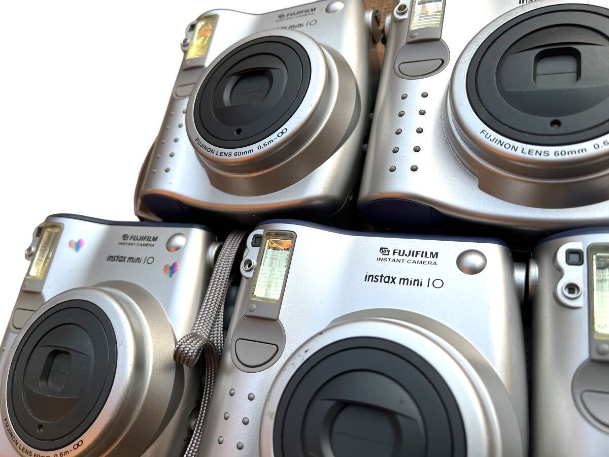 チェキ instax mini 10 インスタックス ミニ インスタントカメラ カメラ FUJIFILM 5個セット まとめ売りの画像3