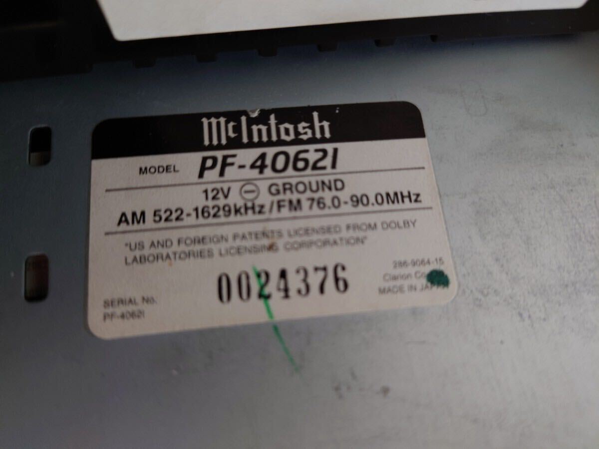 マッキントッシュ オーディオ スバル BP5 BL5 レガシィ 前期 6連CD&MD McIntosh PF-40621/エアコンスイッチ KENWOOD FH-201BF2 本体のみの画像5