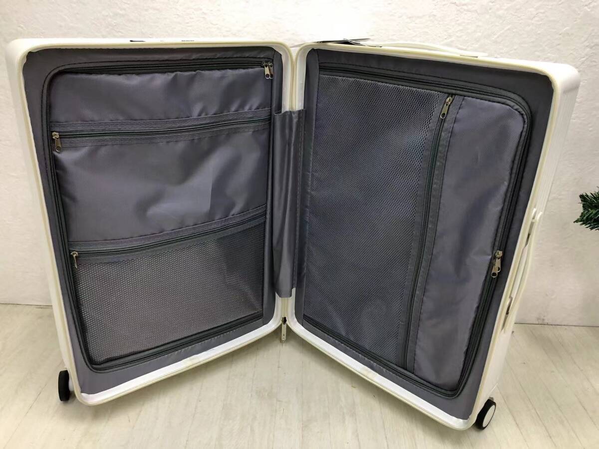 スーツケース　Mサイズ　ホワイト　キャリーバック　キャリーケース　SC301-24-WH WLJ237_画像7