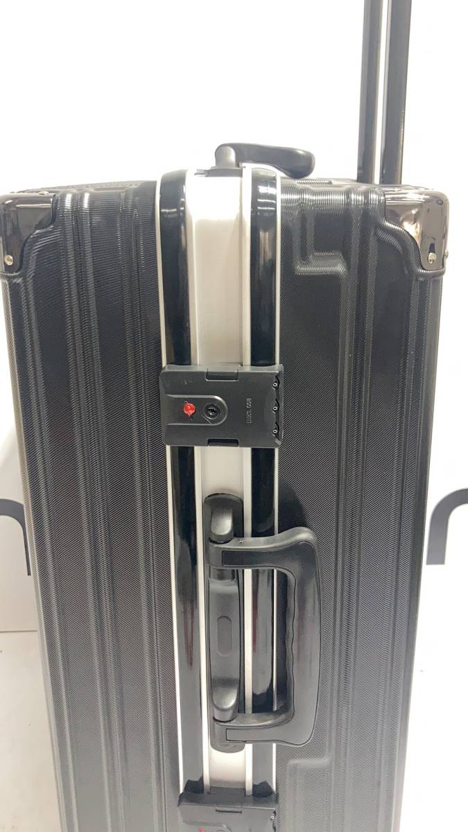 スーツケース キャリーケース キャリーバッグ 大容量 耐衝撃 大型 超軽量 静音 ダブルキャスター sc105-24-new-bk_画像3
