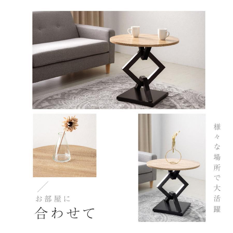 サイドテーブル 丸 日本製 ダイニング テーブル カウンターテーブル カフェテーブル 1本脚 円形テーブル おしゃれ tks-sdtb60x_画像8