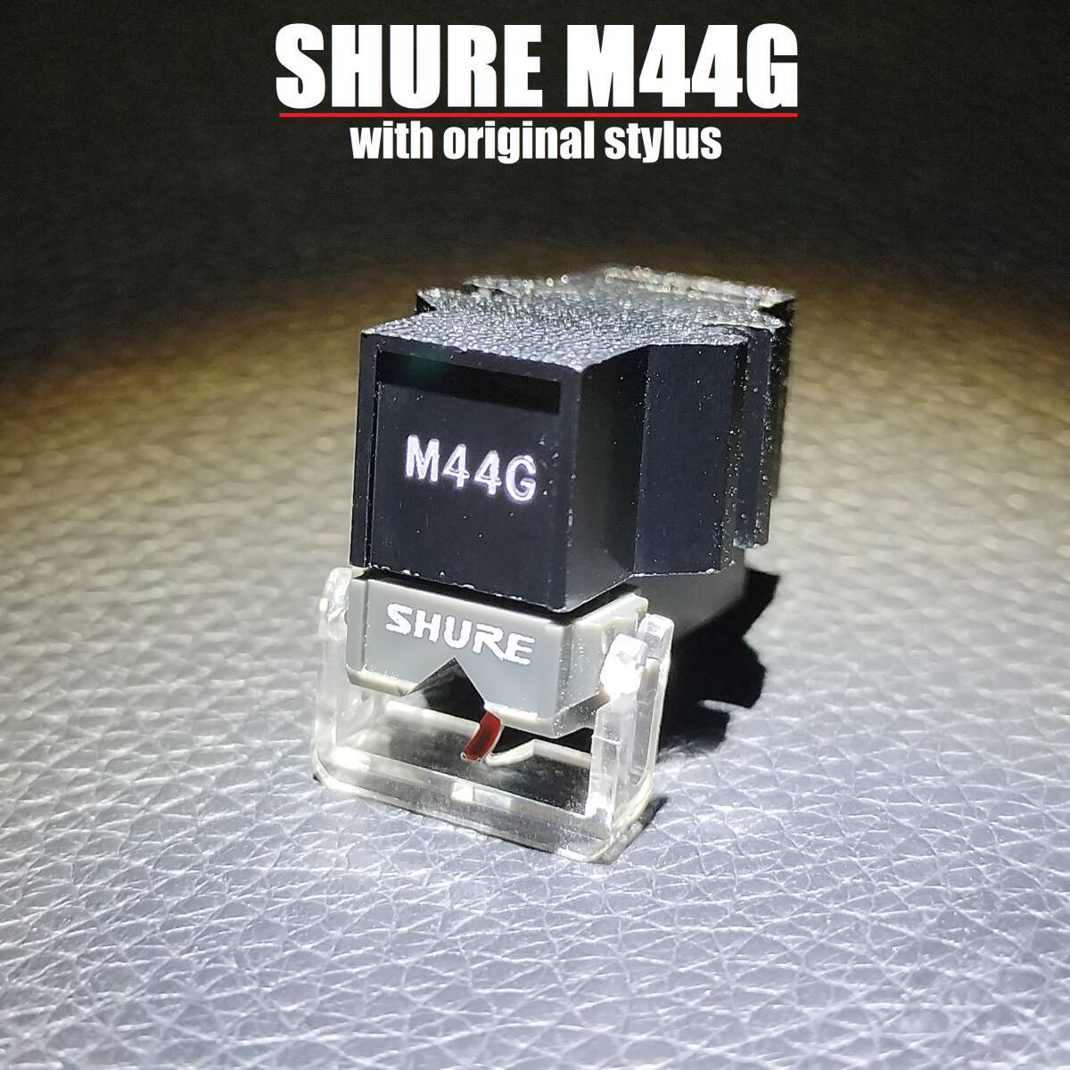 純正針　SHURE M44G / シュア レコード針 カートリッジ MM-SHU240211_画像1