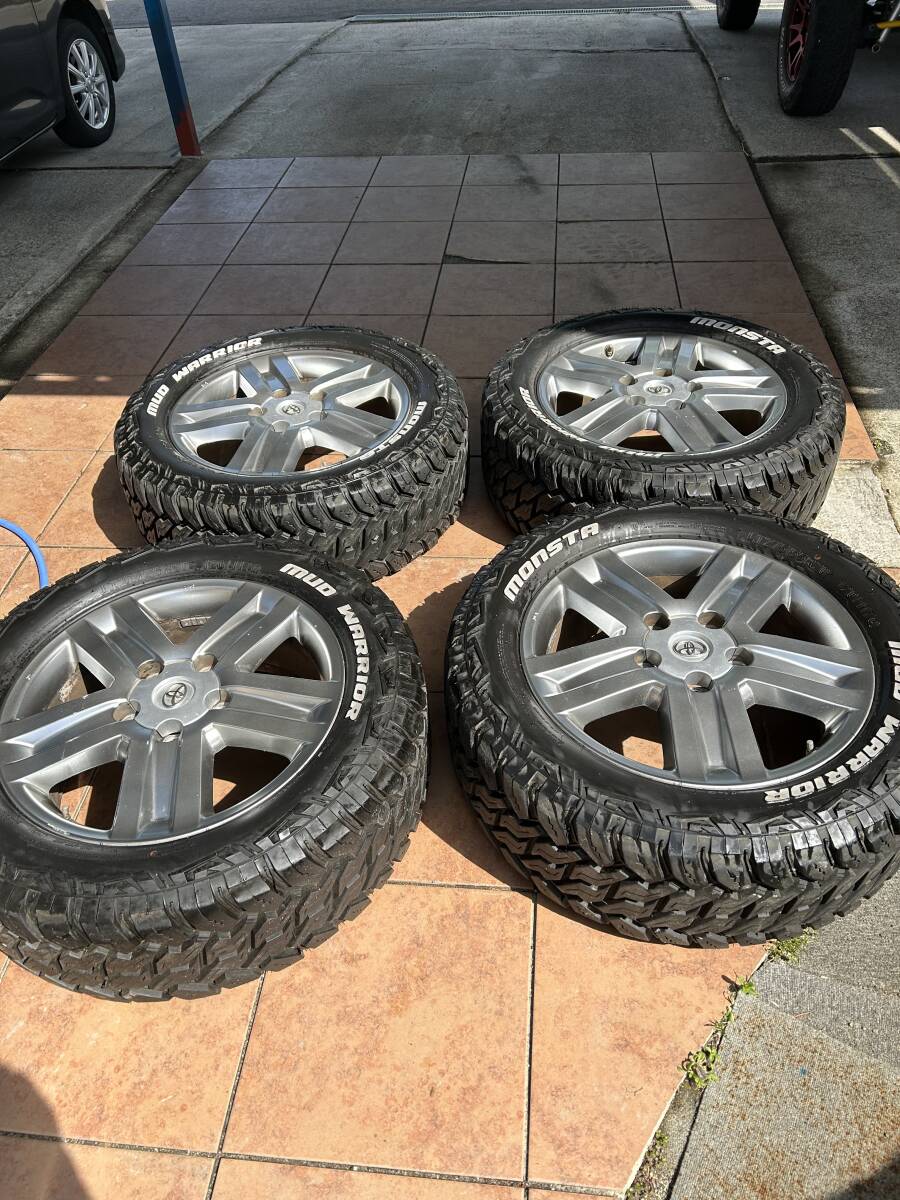 トヨタ　タンドラ純正　8J　＋６０　5H　PCD150　MONSTA MUD LT275/55R20 120/117Q　ランクル100　200　セコイア_画像1