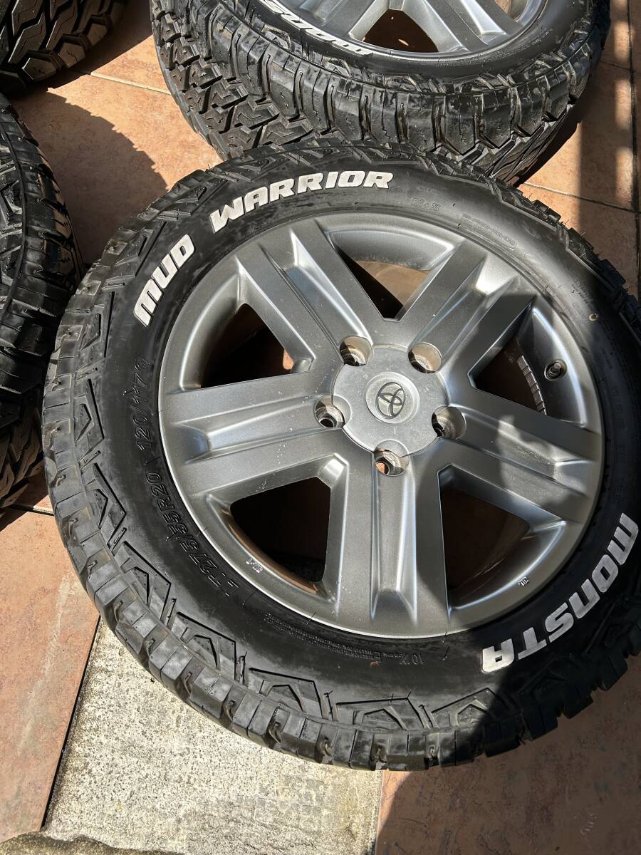 トヨタ　タンドラ純正　8J　＋６０　5H　PCD150　MONSTA MUD LT275/55R20 120/117Q　ランクル100　200　セコイア_画像4