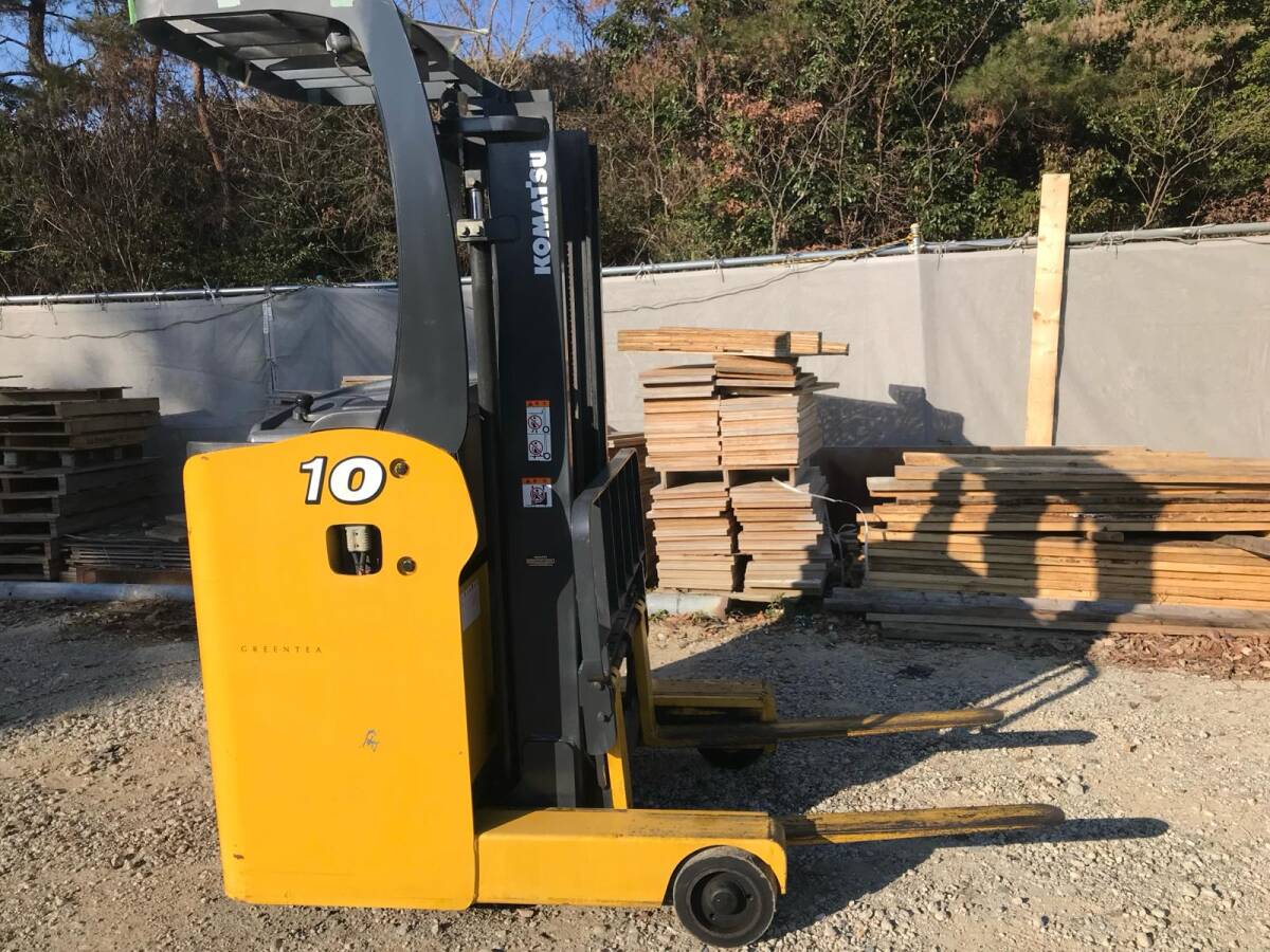 コマツ komatsu FB10RL-14 フォークリフト バッテリー 1.0トンクラス マスト 3M 動作確認済み 中古品 ★愛知県_画像1