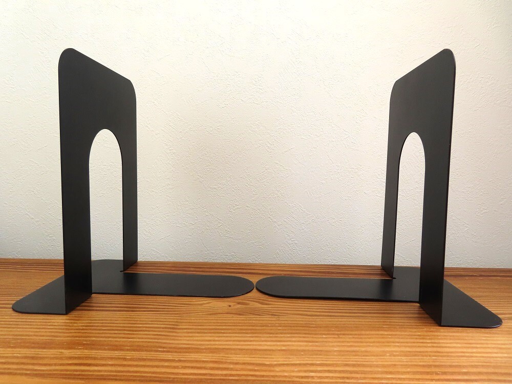 ブックエンド　アイアン　CARL　BOOK　ENDS　カール事務器　ブラック　USED　インダストリアル　ヴィンテージ　工業系　ブロカント_画像3