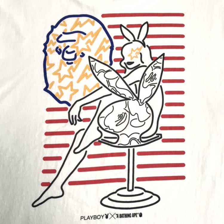 激レア PLAYBOY × BAPE Tシャツ Lサイズ a bathing ape プレイボーイ エイプ ベイプ アベイシングエイプ play boy