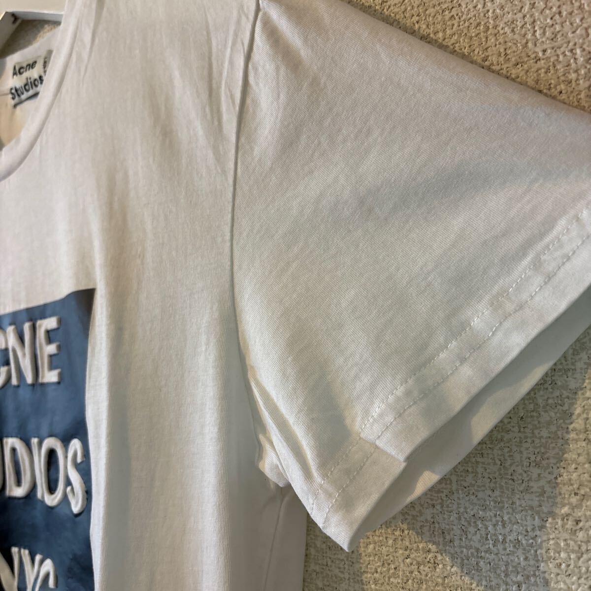 美品 ACNE STUDIOS L.NYG. 23 Tシャツ 白 クルーネック 半袖 Mの画像5