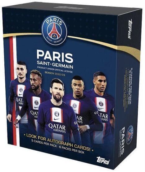 【新品未開封2ボックス】Topps Paris Saint - Germain Team Set 2023 SOCCER HOBBY 2BOX パリ・サンジェルマン psgの画像1