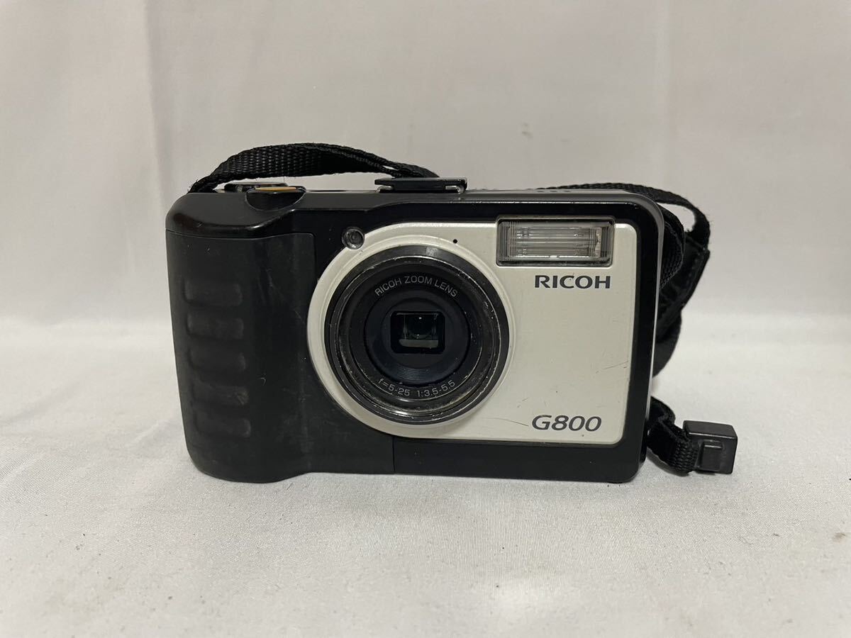 RICOH Ricoh G800 цифровая камера водонепроницаемый пыленепроницаемый ударопрочный зарядное устройство отсутствует для бизнеса цифровая камера простой рабочее состояние подтверждено 