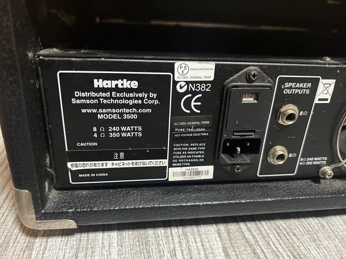 Hartke Model HA3500 350WATTS ハートキー ベースアンプ 現状品の画像7