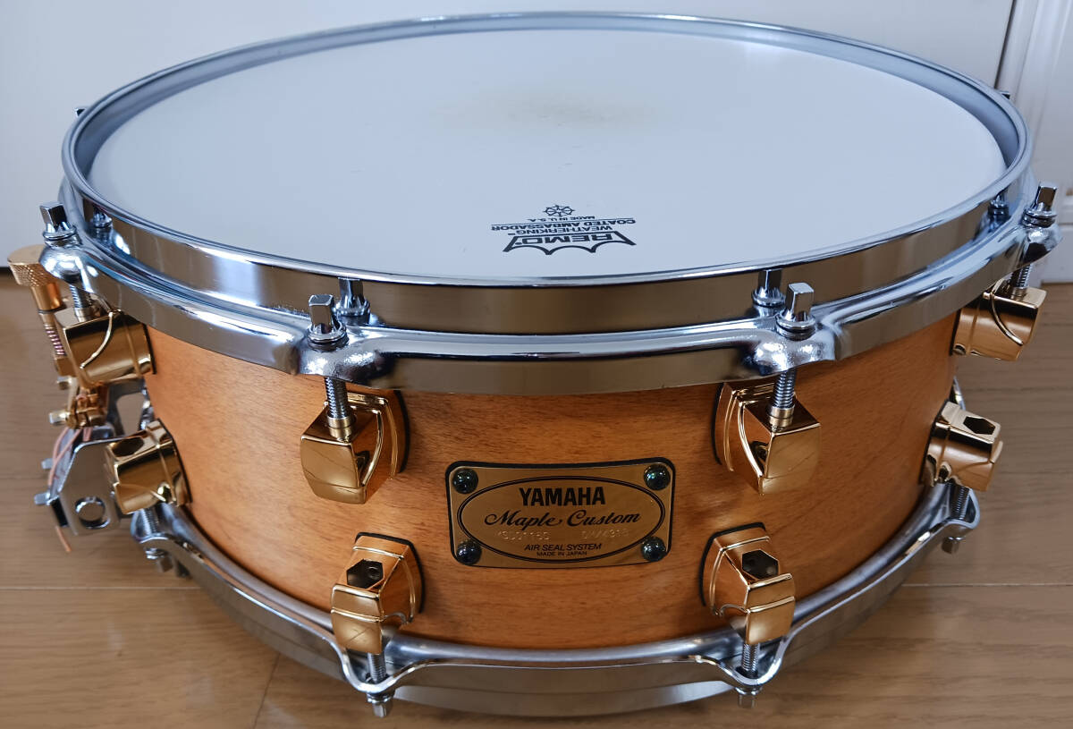 YAMAHA　ヤマハ　Maple Custom 14インチ・スネア（MSD0115C）中古_画像1