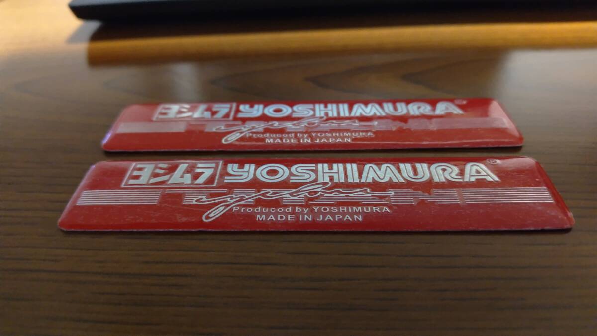 ヨシムラ チタンレッド 耐熱アルミステッカー ２枚セット_画像3