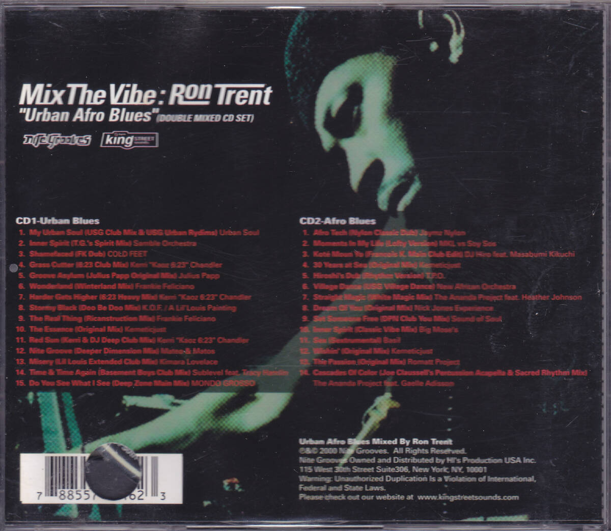 Mix The Vibe : Ron Trent - Urban Afro Blues /US カット盤/中古2CD!!68887_画像2