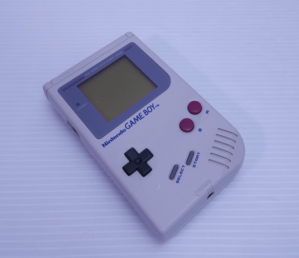 レトロゲーム 希少品 初代ゲームボーイ Nintendo GAMEBOY DMG-01 パワー確認済み 動作未確認 (H-100)の画像5