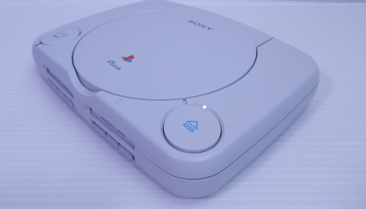 美品/動作品 レトロゲームPS1 PlayStationプレイステーション1 SCPH-100 コントローラ, ゲームソフト セット 希少品 (M-68)_画像3