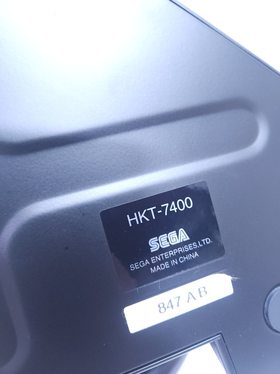 美品 セガ DC ドリームキャスト レーシングコントローラ HKT-7400 SEGA Racing Controller動作未確認(-H-35)の画像7