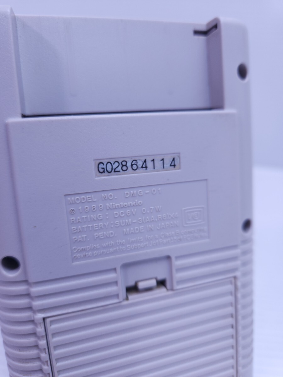 レトロゲーム 希少品 初代ゲームボーイ Nintendo GAMEBOY DMG-01 パワー確認済み 動作未確認 (H-100)の画像10