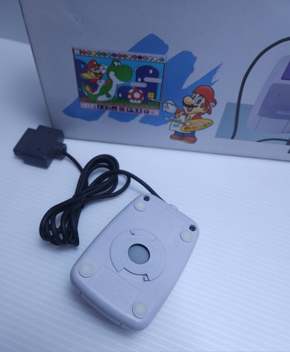 動作品 Nintendo ニンテンドー スーパーファミコン マウス SHVC-MS1 マウスパッド SNS-016 任天堂 SFC ゲームコントローラー 箱付(M-41)_画像7