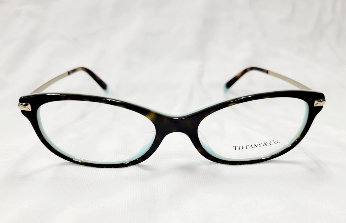 TIFFANY & Co. ティファニー　メガネフレーム 本物　TF2195D-8134 ブラウン ゴールド ティファニーブルー　眼鏡　新品　オーバル_画像2