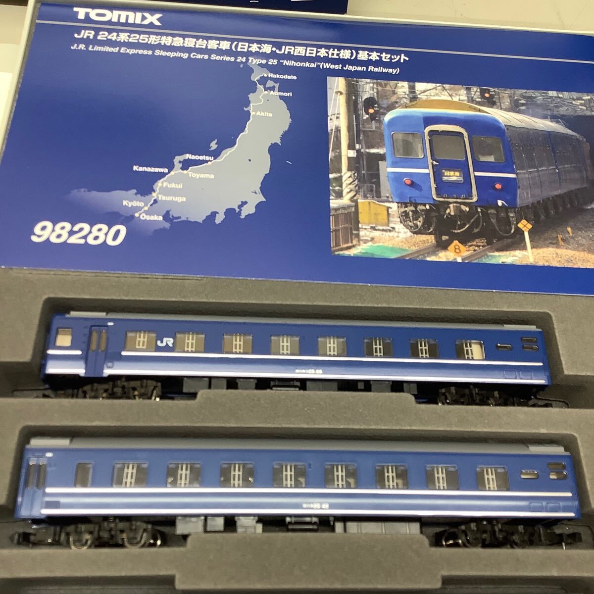 (12) TOMIX 98280 JR24系 25形特急寝台客車 日本海 JR西日本仕様 基本セット 現状品_画像3