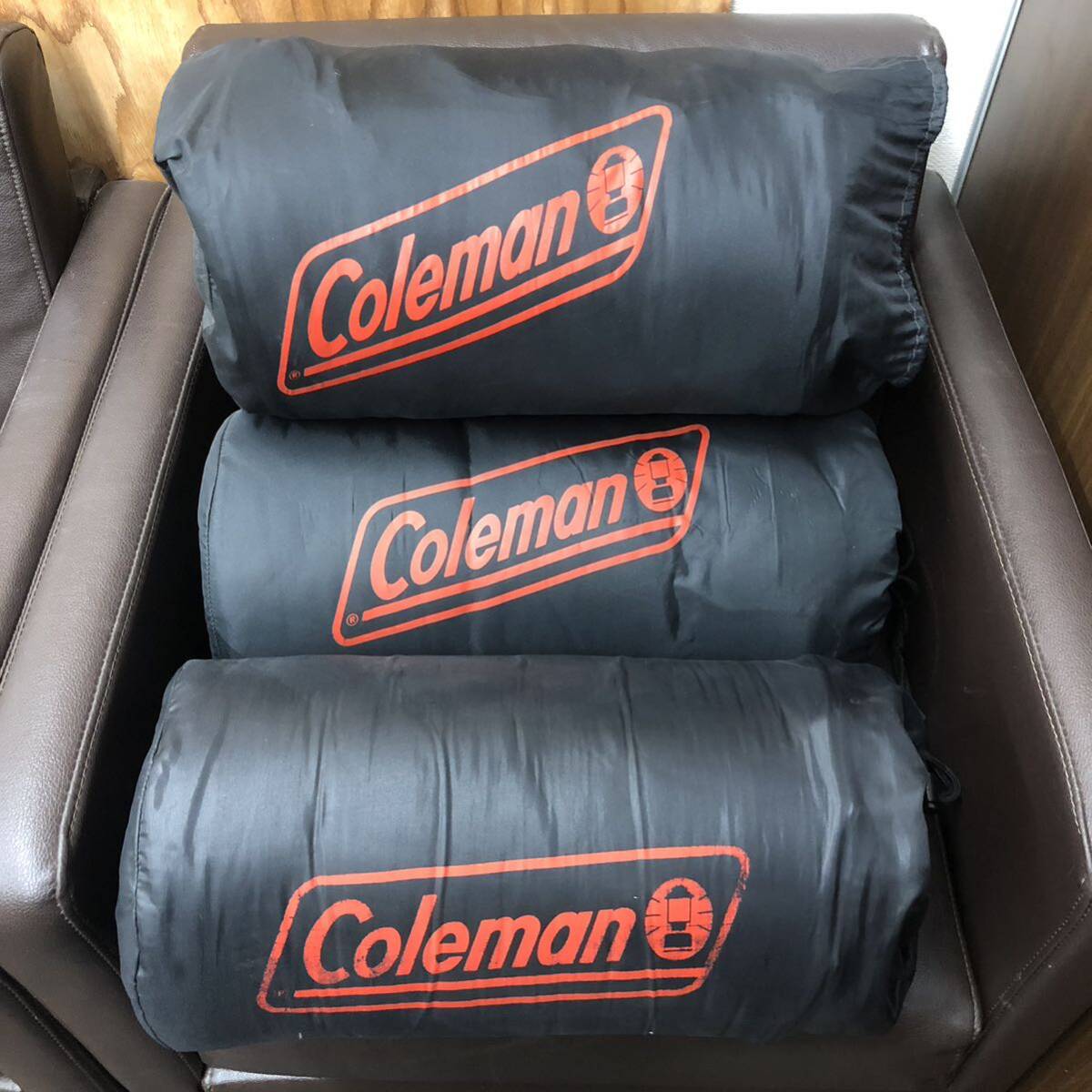 Coleman スリーピングバッグ コールマン 寝袋 シュラフ 3点_画像1