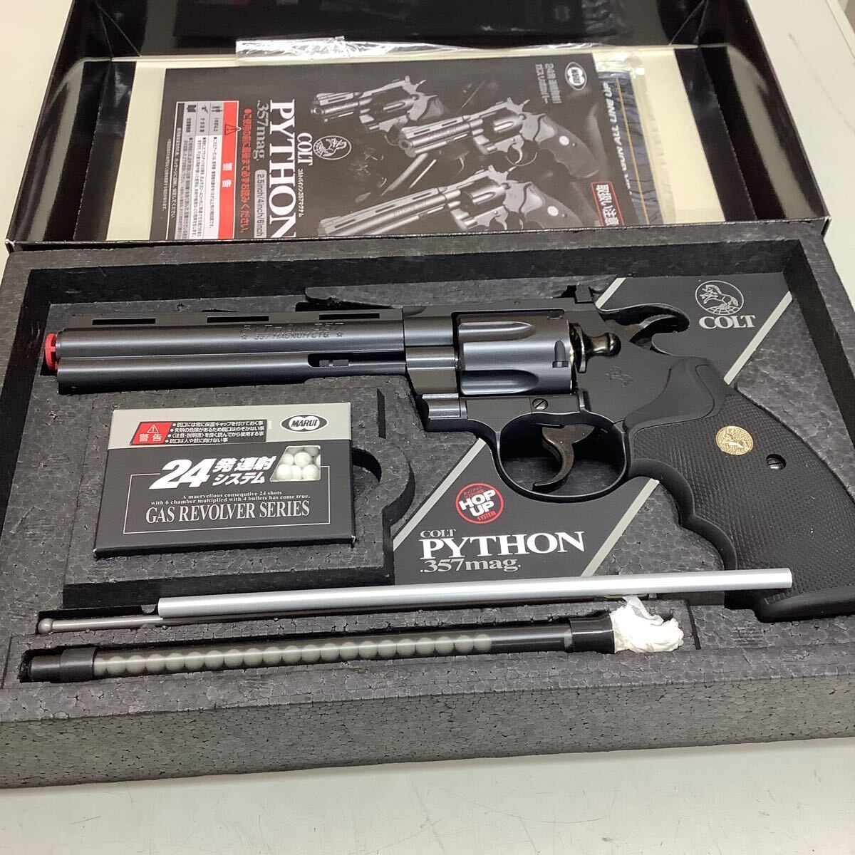 東京マルイ COLT PYTHON コルトパイソン 357mag 6inch 現状品 ASGK刻印あり ガスガン ジャンク扱い_画像2