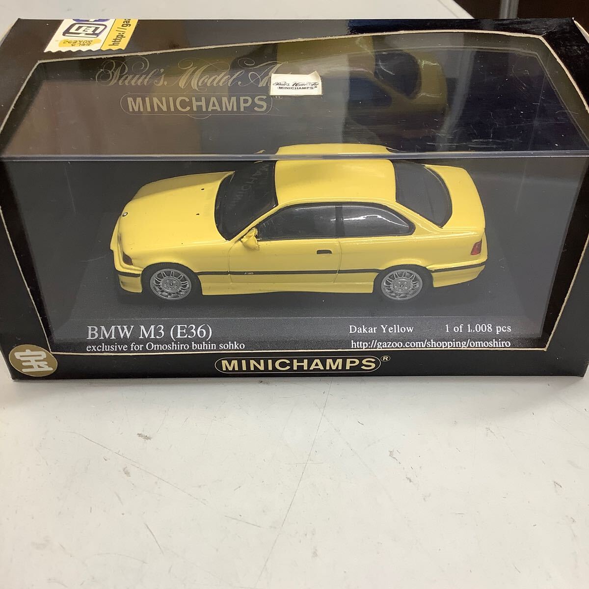 ③ MINICHAMPS ミニチャンプス BMW M3 E36 1/43 ミニカー の画像1