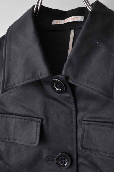 wqw0643 ELLE PLANETTE navy series cotton jacket 38