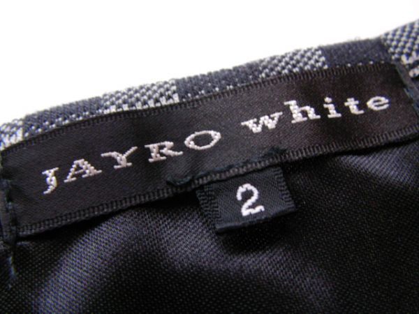 ssyy156 JAYRO White short sleeves One-piece black × white # check pattern # waist rubber switch flair skirt race M size 