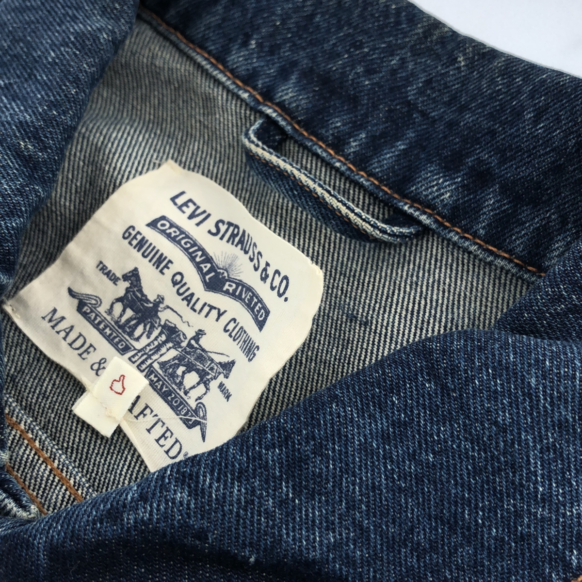 LEVI'S リーバイス 【men1144D】 Made Crafted TypeⅡ デニムトラッカージャケット Gジャン インディゴ トルコ製 メンズ M AGの画像7