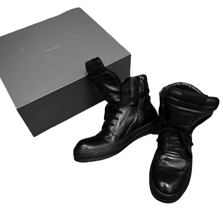 Rick Owens [men3676I] PYTHON GEOBASKET питон машина f кожа hybrid geo корзина - ikatto спортивные туфли обувь редкость AR