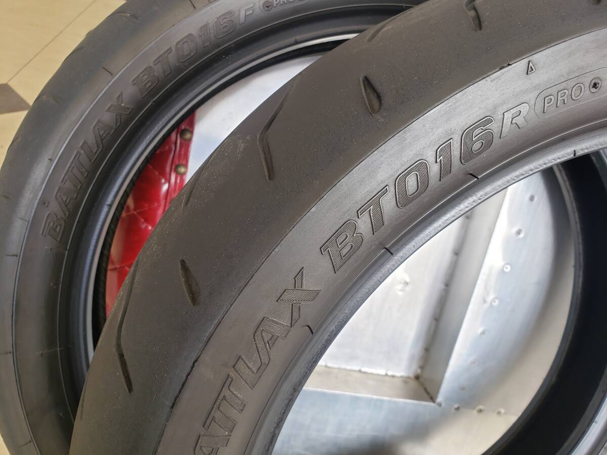 ☆ブリヂストン　BRIDGESTONE　BT016 PRO 110/80ZR18 150/70ZR18 前後☆_画像2