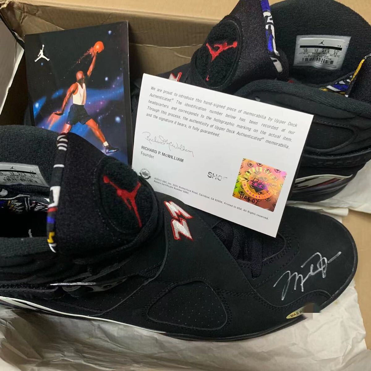 2013 Jordan8 マイケル・ジョーダン直筆サンイの画像1