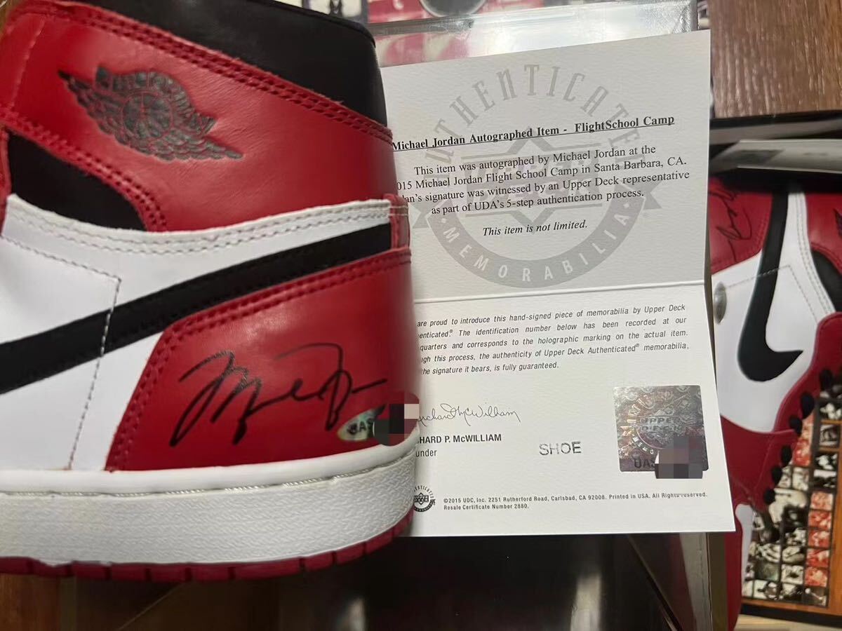 1994 Jordan 1 Chicago マイケル・ジョーダン直筆サンイの画像4