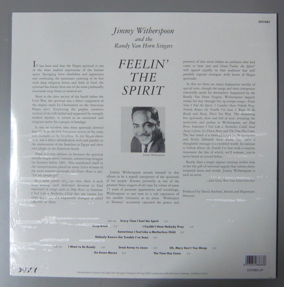 『LP』JIMMY WITHERSPOON/FEELIN' THE SPIRIT/US盤/未開封_画像2