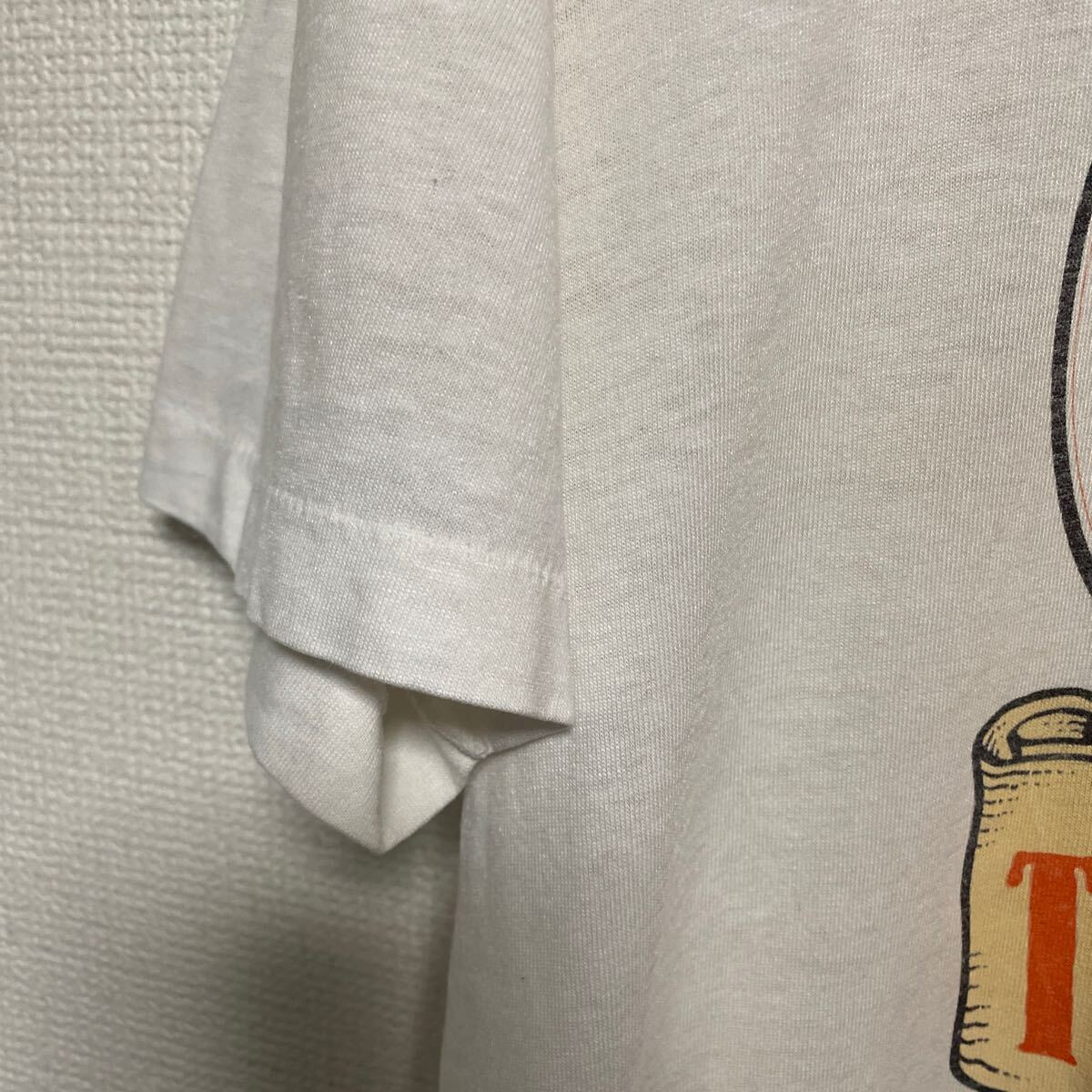 80s 90s USA製 ビンテージ ヴィンテージ Tシャツ tee アメリカ製 古着 オールド 企業物 ロゴ メッセージ ジャンク ボロ ロック バンド 音楽_画像3