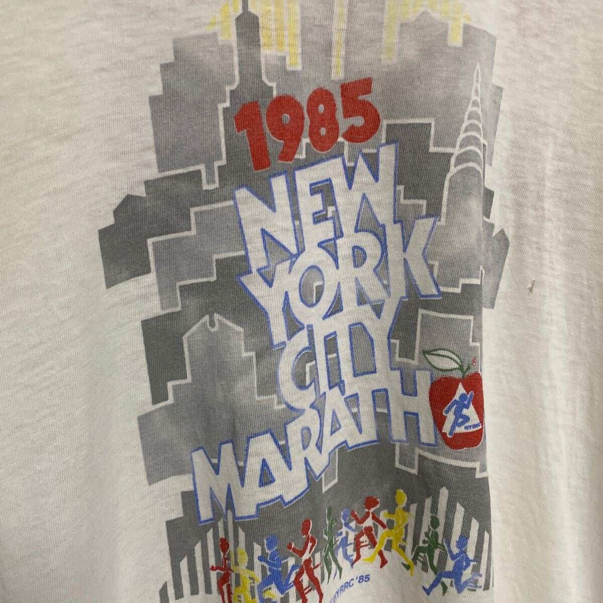 80s 90s USA ビンテージ ヴィンテージ Tシャツ tee アメリカ 古着 ニューヨーク マラソン ジャンク ボロ 雰囲気系 アメカジ オールド_画像2