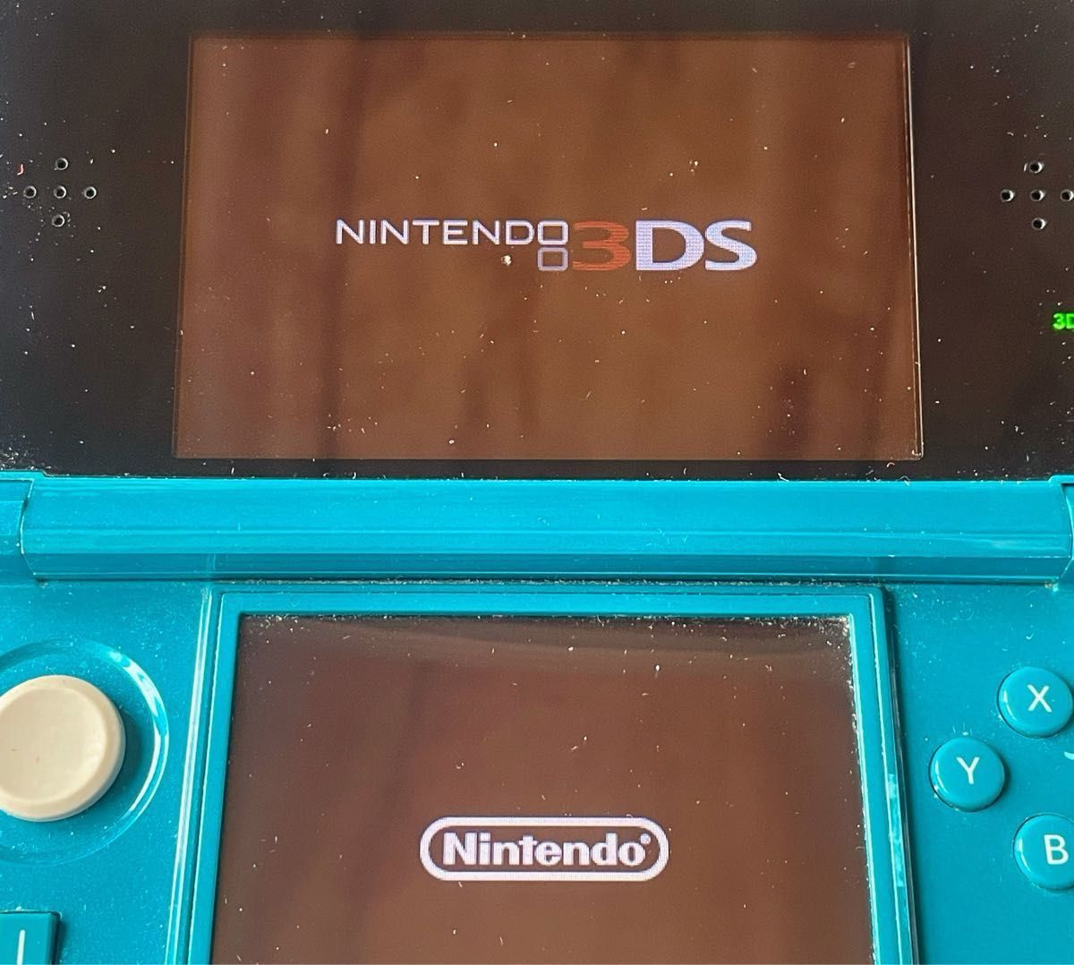 任天堂 3DS ニンテンドー3DS アクアブルー Nintendo ゲーム機　本体 ニンテンドー 初期化済み　動作確認 ソフト