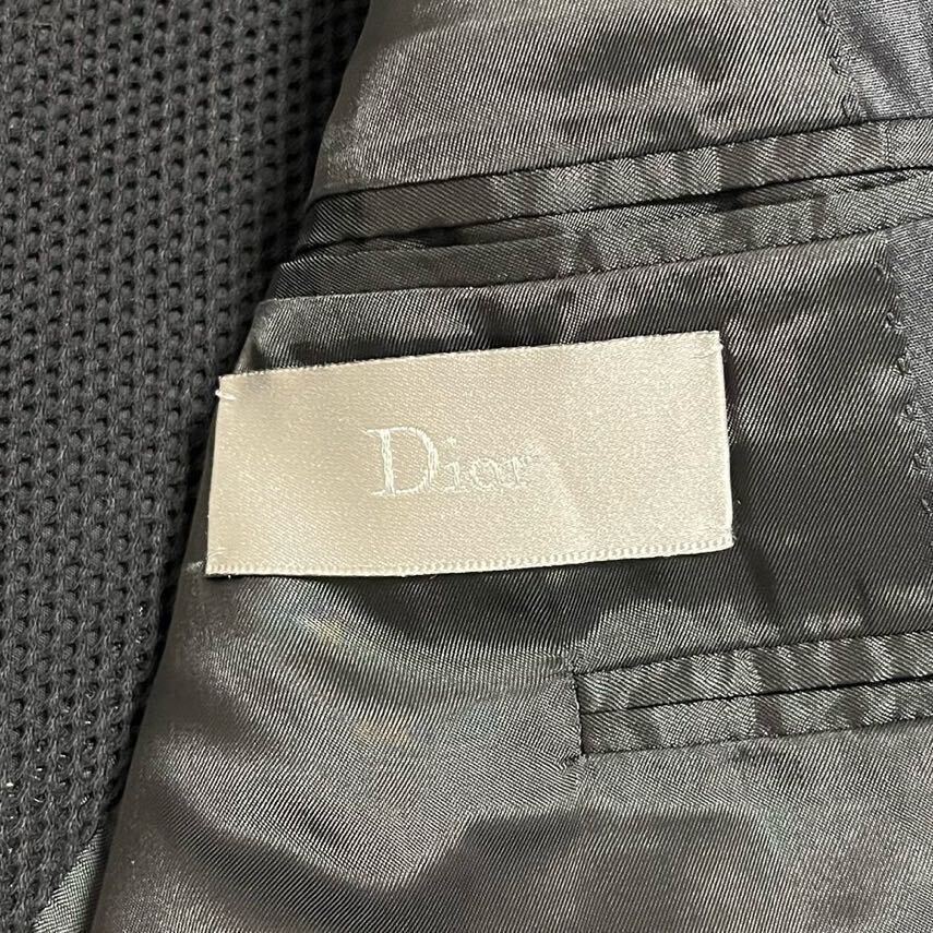 極美品 希少 48 サイズ Dior HOMME ディオールオム 04ss エディ期 strip period jacket テーラードジャケット 4EH1022843 ブラック メンズの画像8