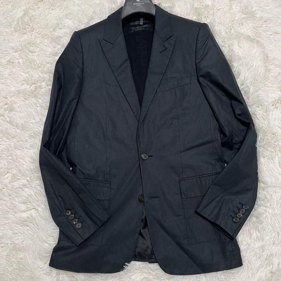 極美品 希少 48 サイズ Dior HOMME ディオールオム 04ss エディ期 strip period jacket テーラードジャケット 4EH1022843 ブラック メンズの画像2