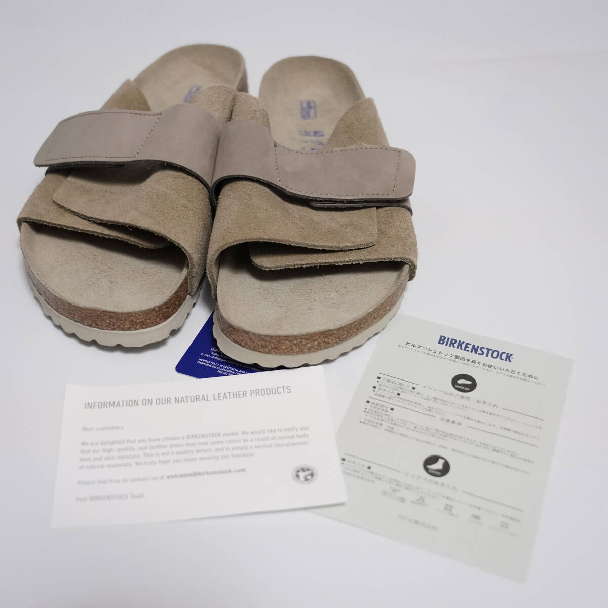 BIRKENSTOCK ビルケンシュトック KYOTO キョウト 40 26CM レギュラーフィット トープ グレー サンダル_画像1