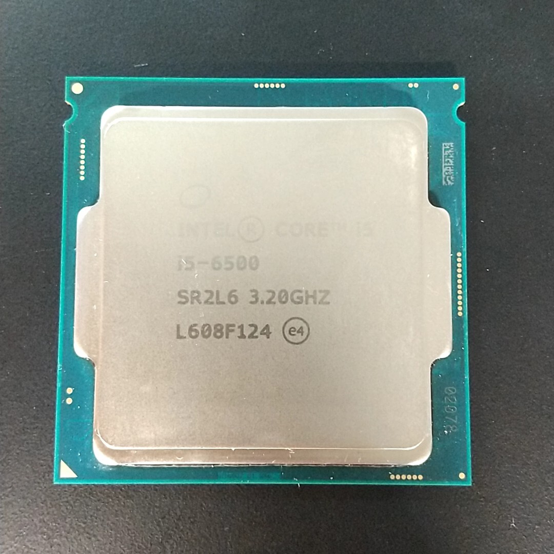 【動作確認済】Intel Core i5-6500 3.20GHz-3.60GHz PCパーツ CPU 第6世代 LGA1151 4C4T_画像1
