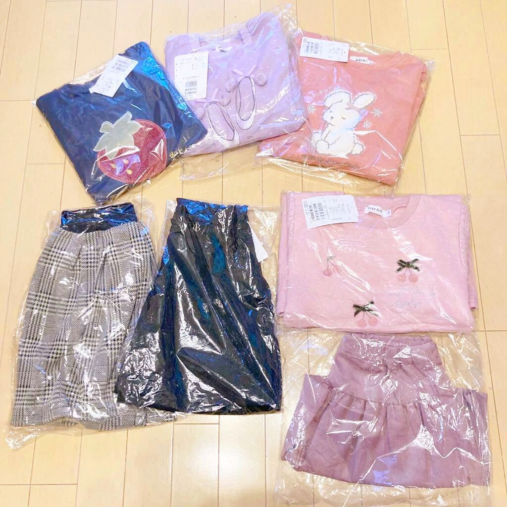 A★（株）べべBEBE7点セット★サイズ130cm★タグ付き未使用品★BEBE.SLAPSLIP.noeil aime BEBEなど★の画像1