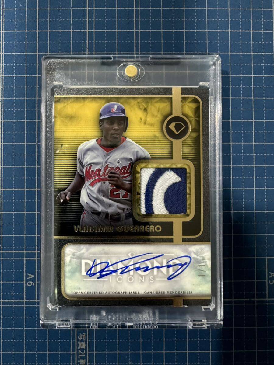 Topps 2023 Vladimir Guerrero Topps Diamond Icons Single-Player Autographed Relic Gold 1/1